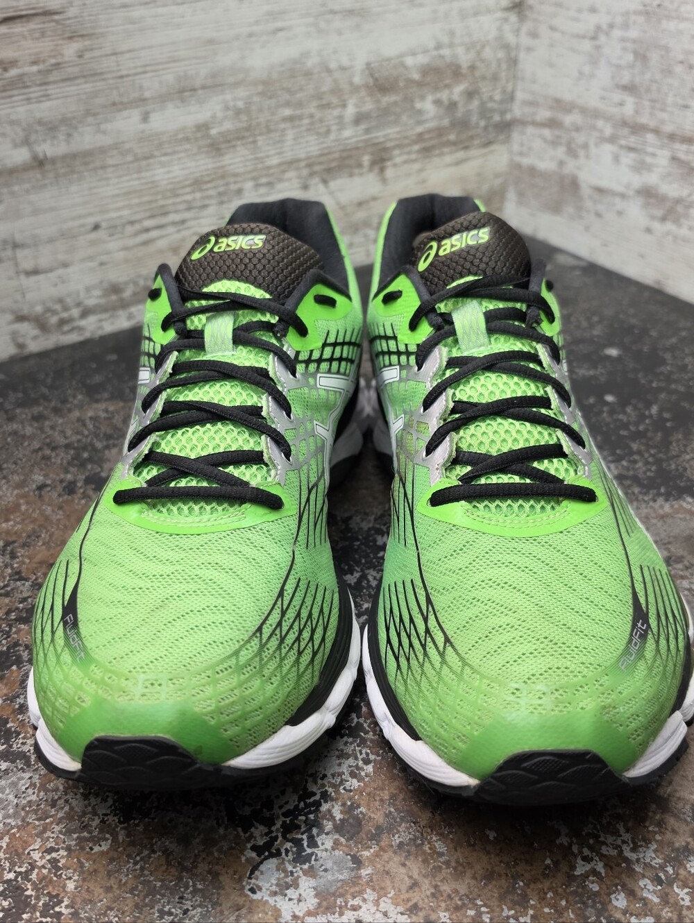 Mens Asics Gel Nimbus 17 Running Shoes Sz 13 4E Wide T509N Green Athletic - Picture 3 of 11
